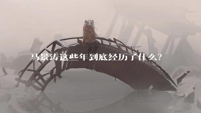 马景涛这些年到底经历了什么？