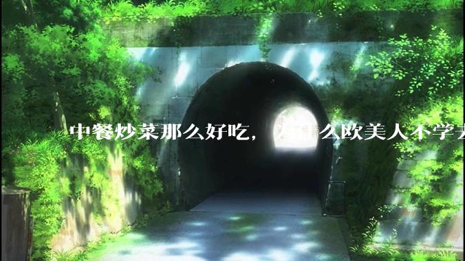 中餐炒菜那么好吃，为什么欧美人不学去？