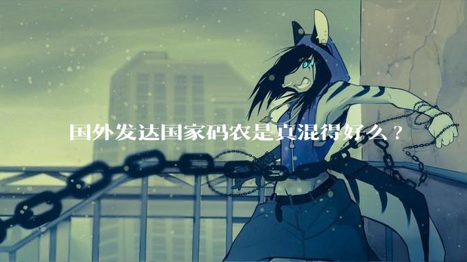 国外发达国家码农是真混得好么?