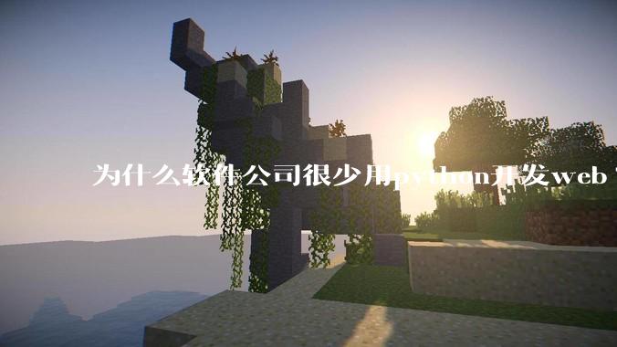 为什么软件公司很少用python开发web?